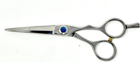 5.5" ICON Chrome "The Basic Detailer" Point Cutting Shears ICT-196 5.5" ICON Chrome "The Basic Detailer" Point Cutting Shears ICT-196