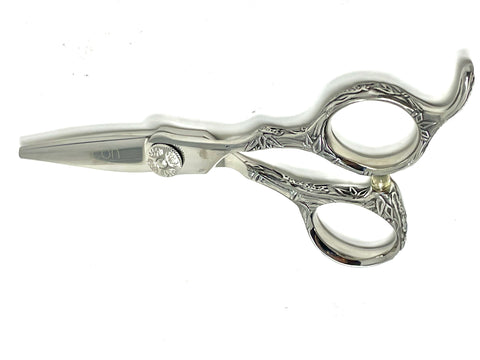 4.5" ICON Cheetah Handle Chrome Shears ICT-907 4.5" ICON Cheetah Handle Chrome Shears ICT-907