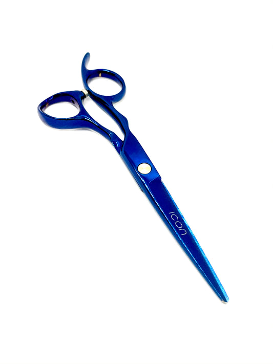 ICJ-102 LEFT HANDED 6.0" ICON Blue Titanium Coated Shears
