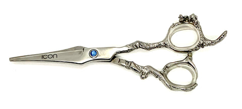 chrome unique handle design dragon cosmetology hairstylist salon scissors chrome unique handle design dragon cosmetology hairstylist salon scissors