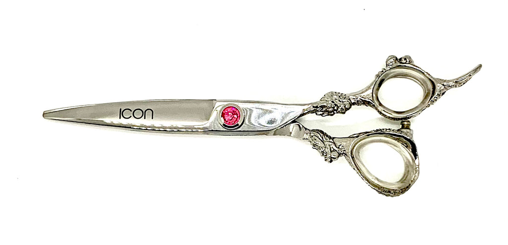 Icon Shears Blades Black 6.5 inch shear scissors with tension screw