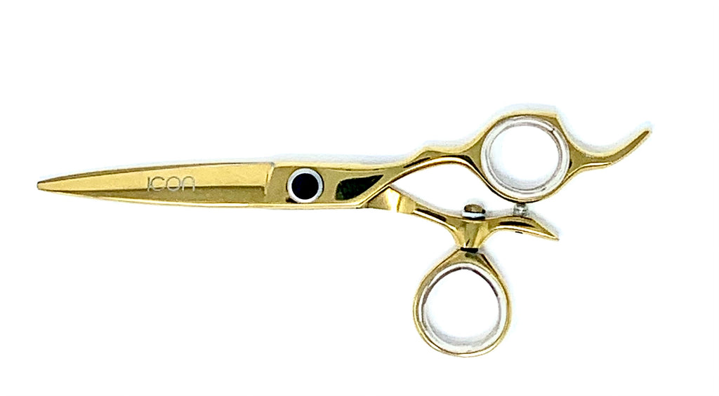Gold Gene Titanium Coated Stainless Blade Trim Scissors (Straight