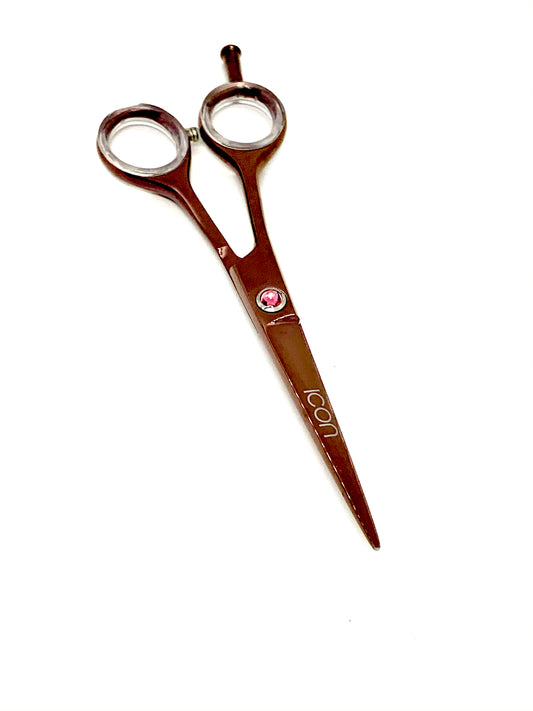 ICT-136 LEFT HANDED 5.5" ICON Rose Gold Titanium Coated Shears
