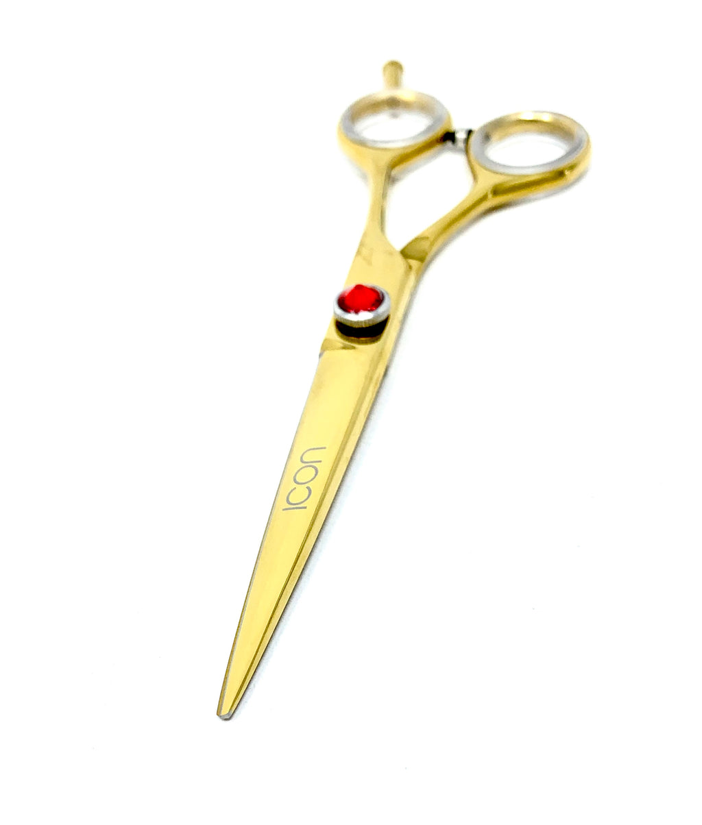 Professional Hair Cutting Scissors (Gold) - (ELITE AMG)