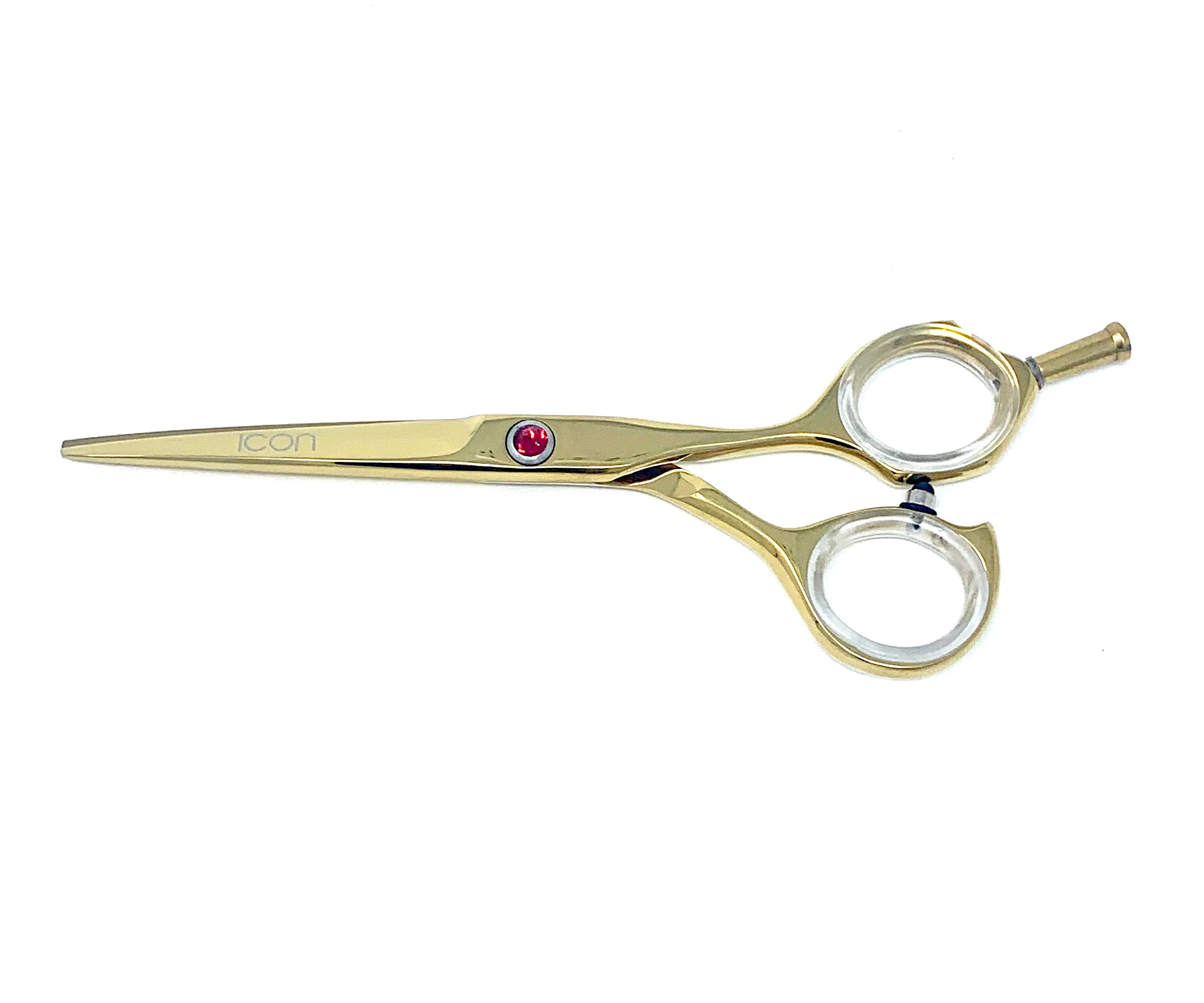 gold titanium cosmetic hair shears