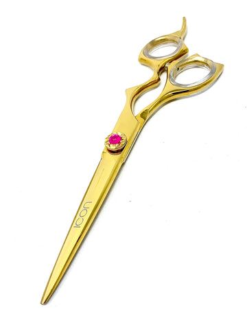 6.5" ICON Gold Titanium Coated Shears ICT-300 6.5" ICON Gold Titanium Coated Shears ICT-300