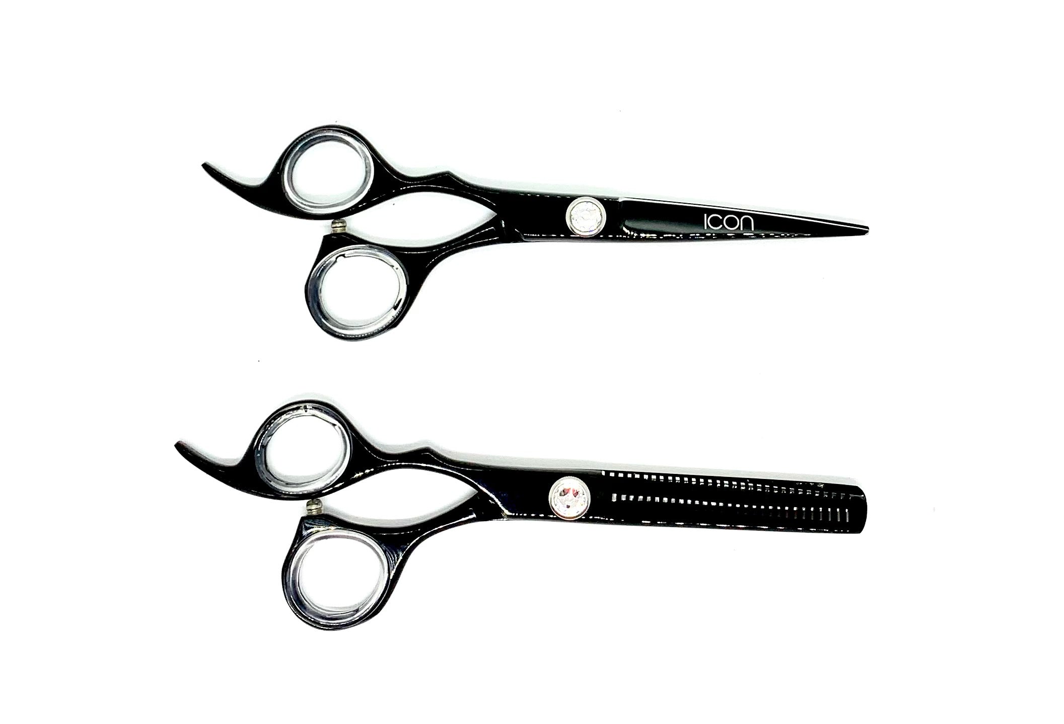 icon left handed professional black shear set thinning cosmetology salon scissors icon left handed professional black shear set thinning cosmetology salon scissors