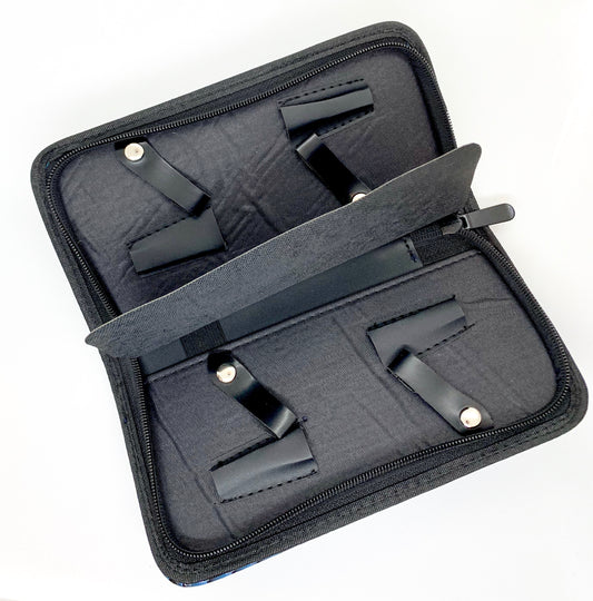 ICON Fancy 4 Shears Black Professional Shears Case