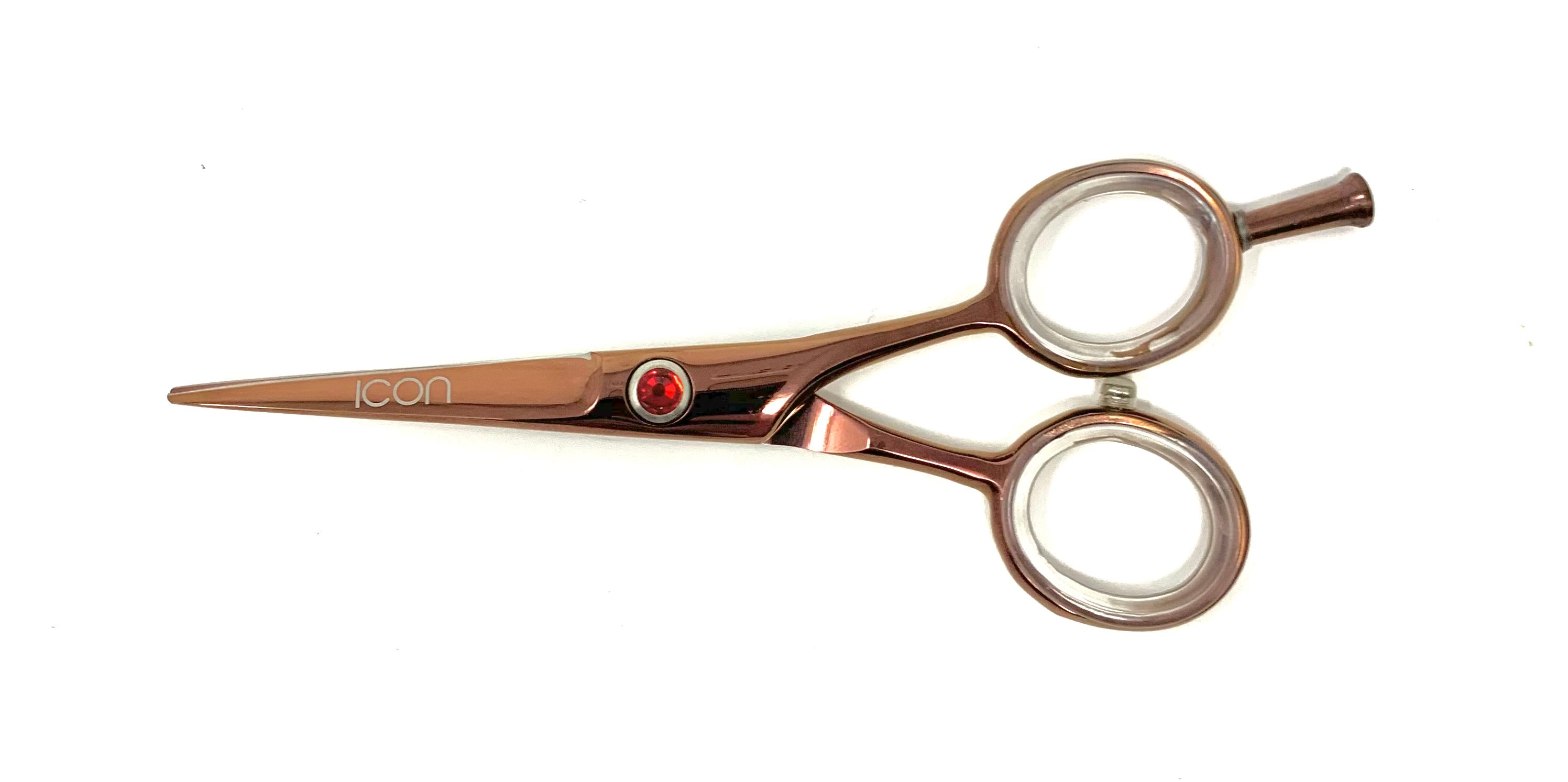rose gold straight handle removeable finger rest  cosmetic hairs shears scissors rose gold straight handle removeable finger rest  cosmetic hairs shears scissors