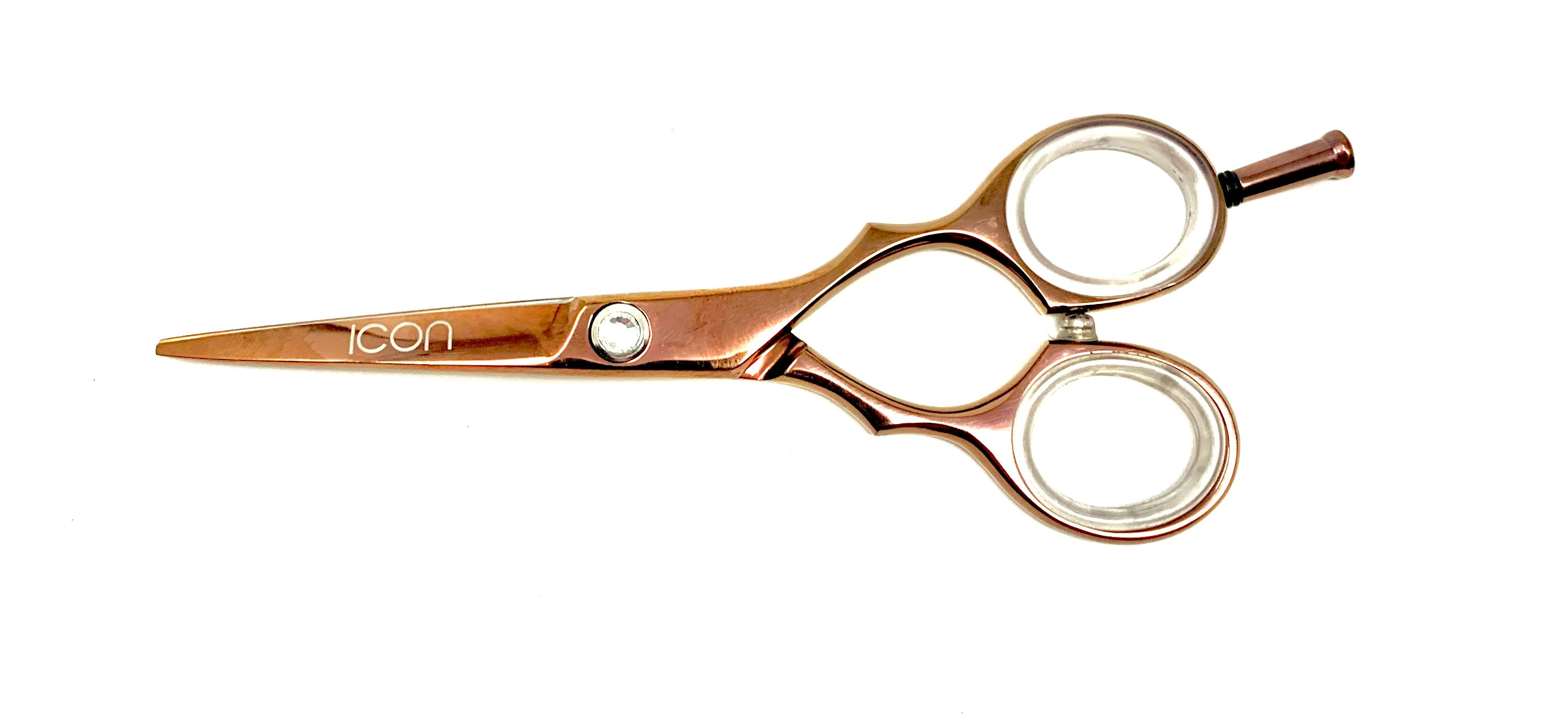 rose gold titanium finger rest straight handle hair shears cosmetology hairstylist scissors rose gold titanium finger rest straight handle hair shears cosmetology hairstylist scissors