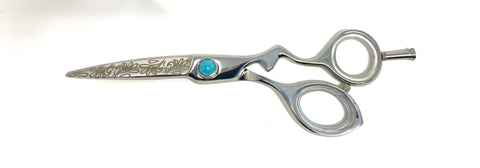 chrome titanium hair shears flower blade cosmetology salon stylist scissors chrome titanium hair shears flower blade cosmetology salon stylist scissors