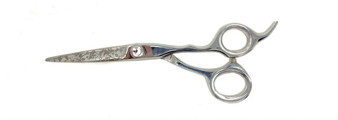 chrome titanium professional hair shears flower blade cosmetology salon stylist scissors chrome titanium professional hair shears flower blade cosmetology salon stylist scissors