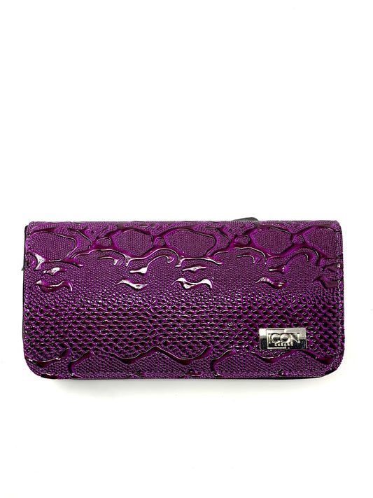 icon purple professional shear case cosmetology salon stylist zip