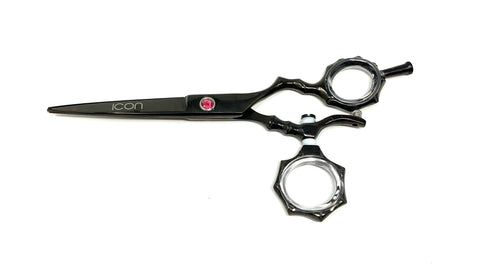 black swivel thumb cosmetic hair shears black swivel thumb cosmetic hair shears