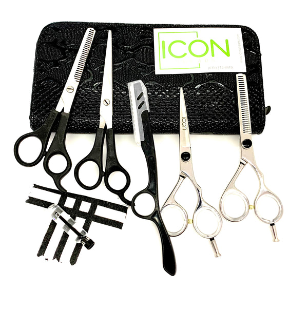 6 ICON Rose Gold Titanium Swivel Thumb Shears ICT-125A – ICON Shears