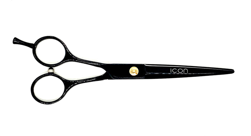 ICJ-107 LEFT HANDED 6.0" ICON Black Hair Cutting Scissors