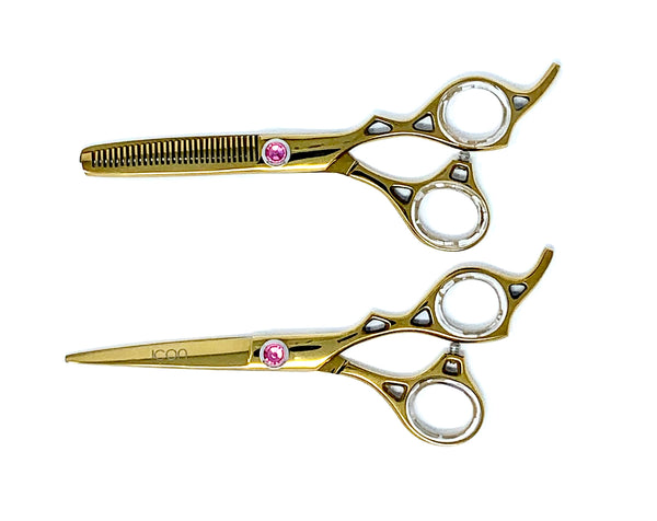NEW *  THE HAMMER SHEAR SET IN GOLD 6.0 ICT-107