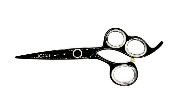 5.5 ICON BLACK Three Ring Hairstyling Scissors ICT-115 – ICON Shears
