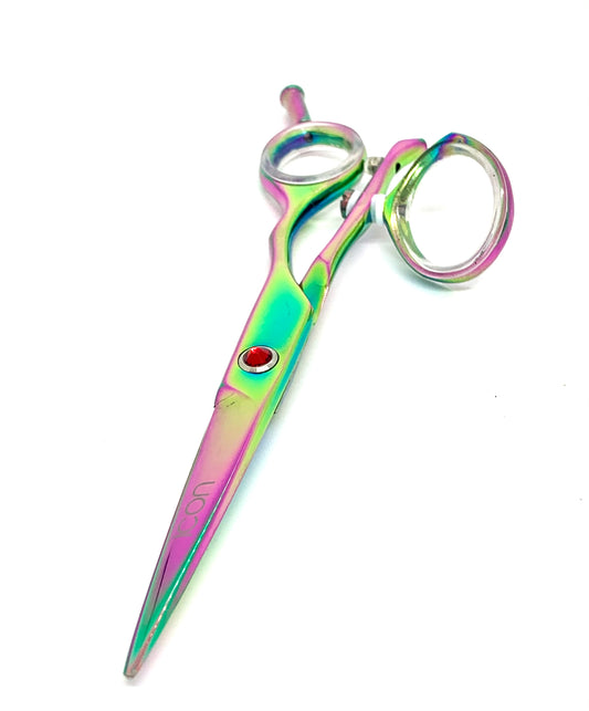 5.5" ICON Multi-Color Titanium Swivel Thumb Shears ICT-125