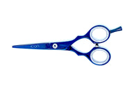 blue detailer point cutting shears straight handle hairstylist barber scissors