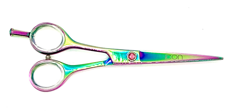 ICT-136 LEFT HANDED 5.5" ICON Multi-Color Titanium Coated Shears
