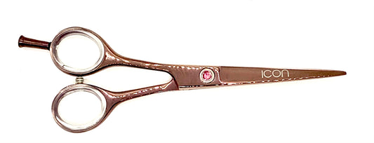 ICT-136 LEFT HANDED 5.5" ICON Rose Gold Titanium Coated Shears