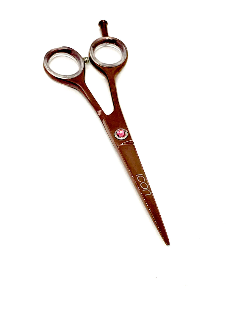 ICT-136 LEFT HANDED 5.5" ICON Rose Gold Titanium Coated Shears