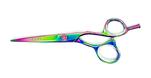 multi colorful removeable pinky tang hair shears cosmetology salon stylist scissors
