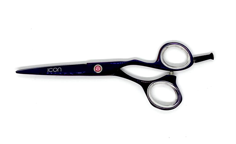 purple titanium coated hair shears cosmetology salon stylist scissors