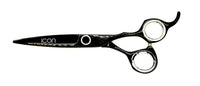 black titanium thick blade hair shear cosmetology salon stylist barber scissors