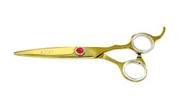 gold 6" six inch hair shear cosmetology salon stylists scissors