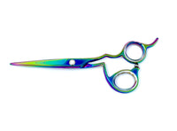 multi color handle hair shears cosmetology salon stylist scissors