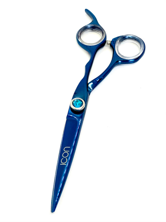 6" ICON Blue Titanium Coated Shears ICT-201