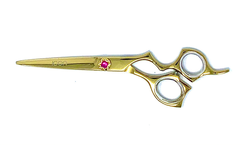 icon gold ergonomic hairstyling shears handcrafted scissors pet grooming