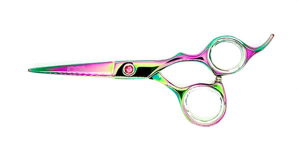 multi colorful detailer point cutting cosmetic shears scissors