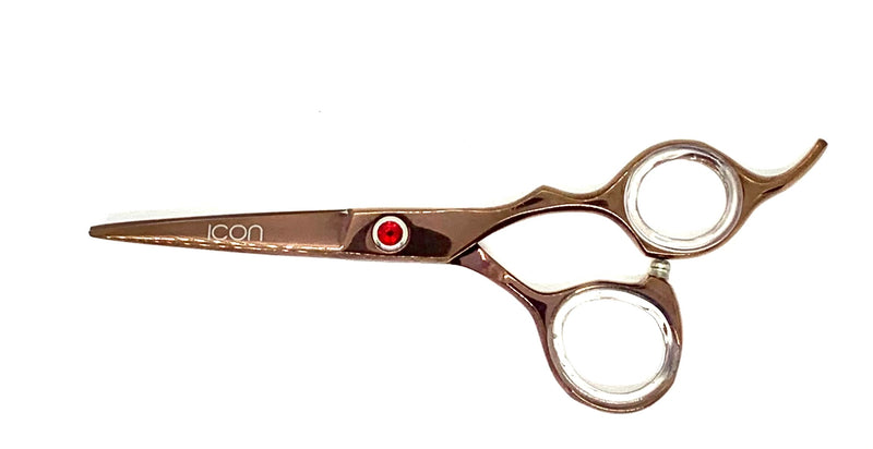 rose gold offset handle cosmetic hair shears scissors