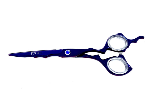 purple unique titanium hair shears cosmetology salon stylist scissors