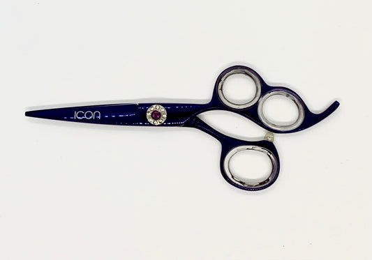 purple 3 three ring hair shears cosmetology salon hairstylist scissors