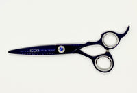 purple thick blade hair shears cosmetology salon stylist scissors