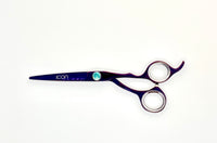purple titanium hair shears cosmetology salon stylist scissors