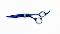 blue blade hair shears cosmetology salon stylist scissors