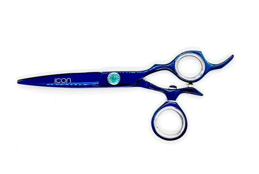 6.0" ICON Blue Titanium Coated Swivel Shears ICT-125A