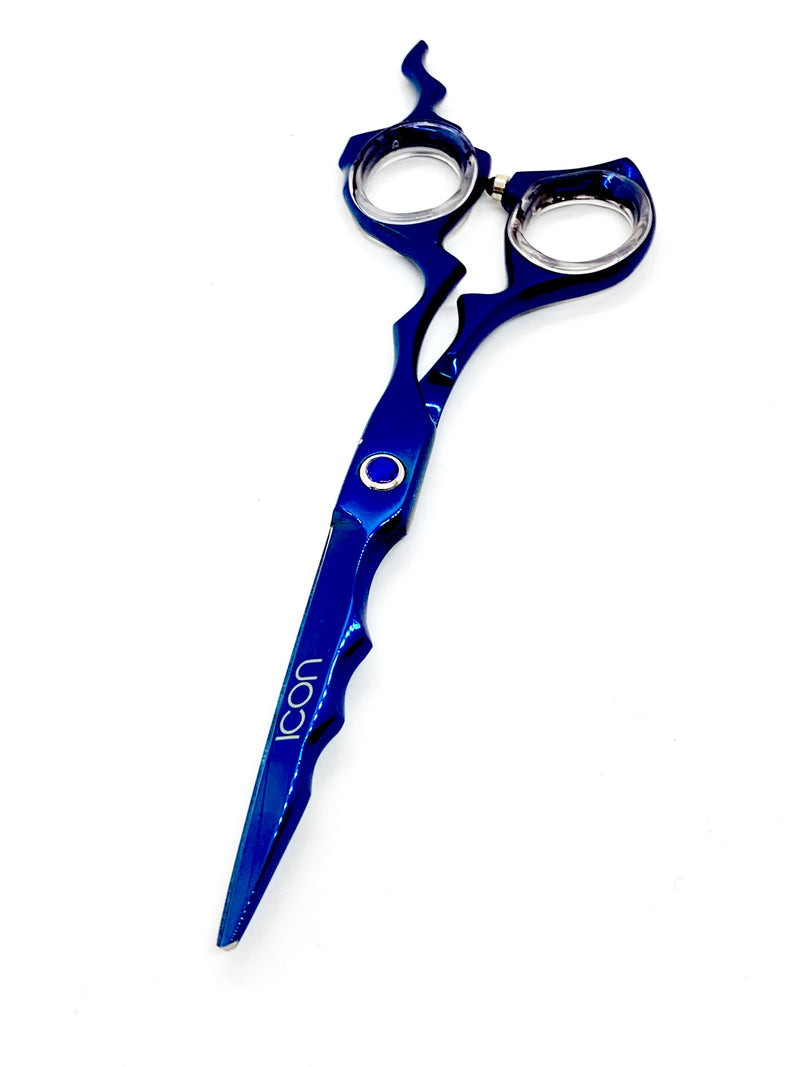 6" ICON Blue Hairstyling/Hairdressing Shears ICT-625