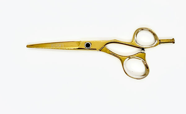 gold removeable pinky tang hair shears salon cosmetology stylist scissors