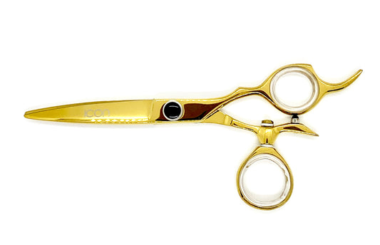 6.0" ICON Gold Titanium Coated Swivel Shears Scissors ICT-125A