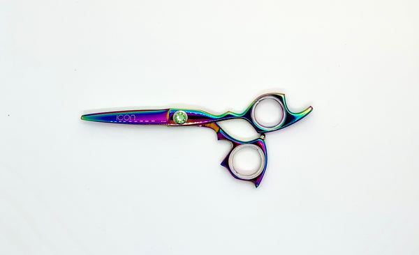 multi colorful titanium hair shears razor sharp cosmetology salon stylist scissors