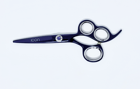 blue titanium three 3 ring hair shears cosmetology hairstylist salon scissors