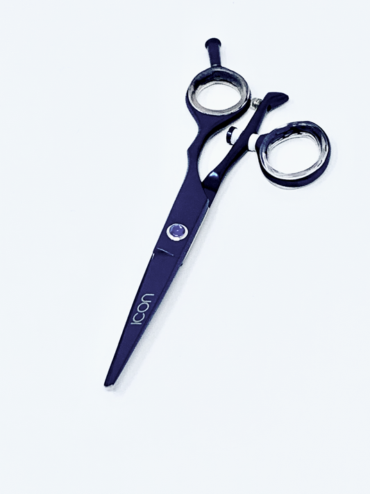 5.5" ICON Blue Titanium Swivel Thumb Shears ICT-125