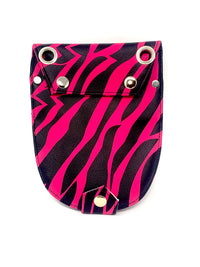 Shear Scissor Holster Hip PINK ZEBRA MED