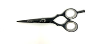 black titanium coated hair shears straight handle barber hairstylist scissors